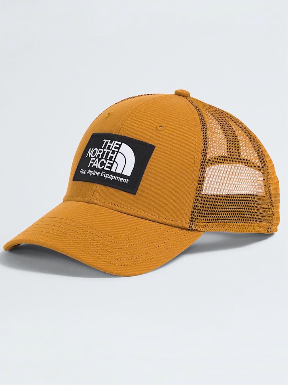 The North Face Men's Mustard Brown Mudder Trucker Hat Adjustable One-Size